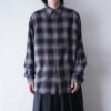 beautiful rare color shadow check shirt