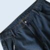 circle silhouette brown fade baggy wide denim pants