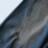 circle silhouette brown fade baggy wide denim pants