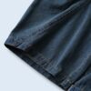 circle silhouette brown fade baggy wide denim pants