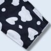 black × white like cow pattern wide pants
