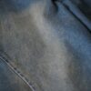 circle silhouette brown fade baggy wide denim pants
