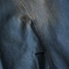 circle silhouette brown fade baggy wide denim pants