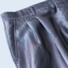 glossy silver double slacks