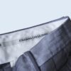 glossy silver double slacks