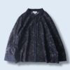 oversized mode black lace shirt
