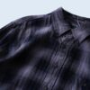 beautiful rare color shadow check shirt