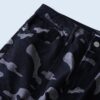 oversized monotone camouflage cargo denim pants