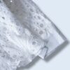 oversized white lace sheer shirt