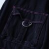 FASHION NOVA black overdye "New MONSTER ENERGY" color gimmick wide pants