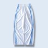 【NIKE】glossy white × blue side line track pants
