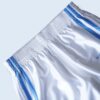 【NIKE】glossy white × blue side line track pants