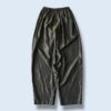 glossy green gold shrink easy wide pants