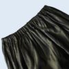 glossy green gold shrink easy wide pants