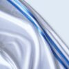 【NIKE】glossy white × blue side line track pants