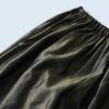 glossy green gold shrink easy wide pants