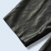 glossy green gold shrink easy wide pants