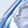 【NIKE】glossy white × blue side line track pants