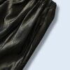 glossy green gold shrink easy wide pants