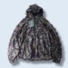 oversized realtree camouflage mesh see-through parka