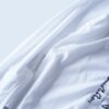 white × black frill shirt