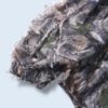 oversized realtree camouflage mesh see-through parka