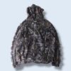oversized realtree camouflage mesh see-through parka