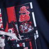 “鬼っ娘繁華街降臨” print tee