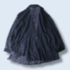 oversized see-through & satin switching easy tailored jacket