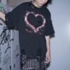 "Dark Side" heart crush tee