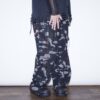 "刺繍 × 迷彩" Y2K embroidery damage wide pants