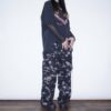"刺繍 × 迷彩" Y2K embroidery damage wide pants