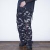"刺繍 × 迷彩" Y2K embroidery damage wide pants