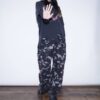 "刺繍 × 迷彩" Y2K embroidery damage wide pants