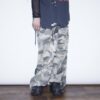 "水墨画 × 迷彩" Y2K spray paint damage wide pants