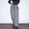 "刺繍 × 迷彩" Y2K embroidery damage wide pants