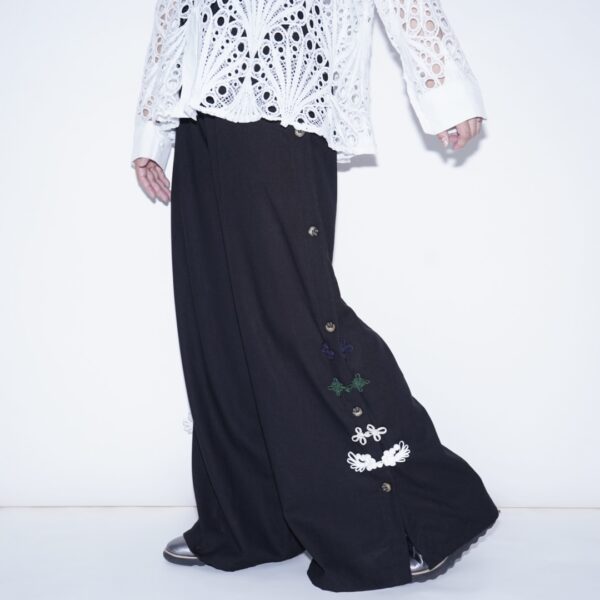 "China x Hakama Pants" multi color × "白孔雀"