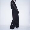 "China x Hakama Pants" multi color × "黒孔雀"