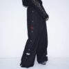 "China x Hakama Pants" multi color × "黒孔雀"