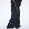 "China x Hakama Pants" multi color × "黒孔雀"