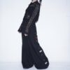 "China x Hakama Pants" multi color × "黒孔雀"