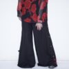 "China x Hakama Pants" red × "黒孔雀"
