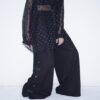 "China x Hakama Pants" green × "黒孔雀"