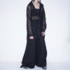 "China x Hakama Pants" green × "黒孔雀"