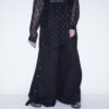 "China x Hakama Pants" green × "黒孔雀"