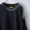 "ANARCHY" oversized black × fade white remake L/S tee