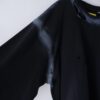 "ANARCHY" oversized black × fade white remake L/S tee
