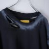 "ANARCHY" oversized black × fade white remake L/S tee