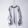 "ANARCHY" oversized white × fade black remake L/S tee