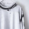 "ANARCHY" oversized white × fade black remake L/S tee
